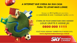 Assine a SKY Banda Larga, a única 100% 4G do Brasil!